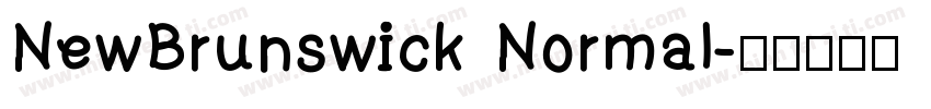 NewBrunswick Normal字体转换
